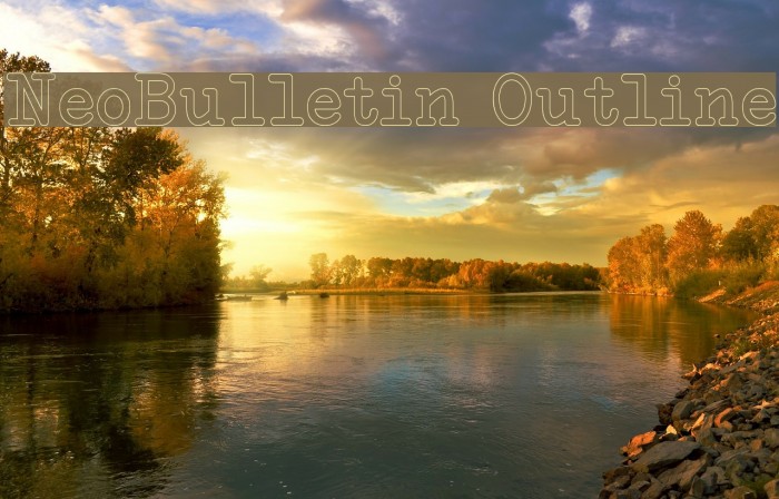 NeoBulletin Outline Font examples