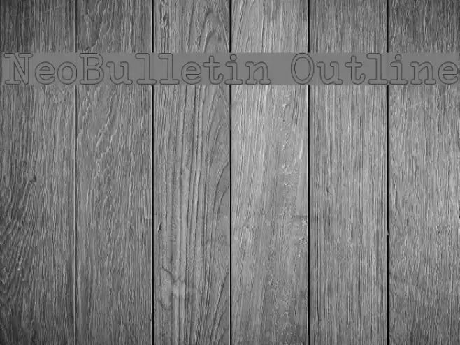 NeoBulletin Outline Шрифта examples