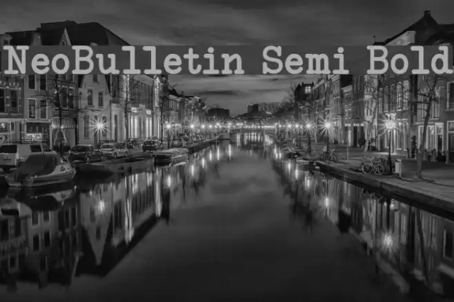 NeoBulletin Semi Bold Font examples