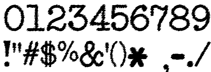 NeoBulletin Trash Font OTHER CHARS