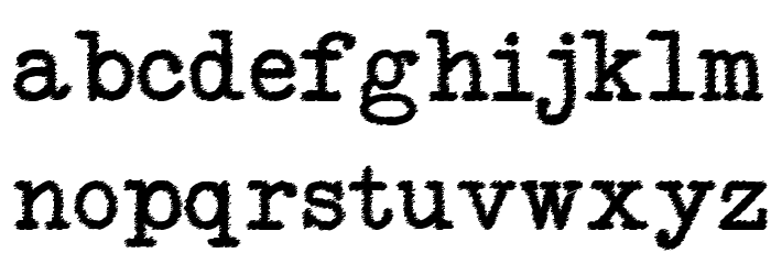 NeoBulletin Trash Font LOWERCASE
