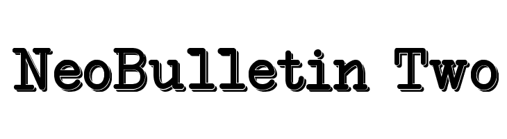 NeoBulletin Two  Fuentes Gratis Descargar