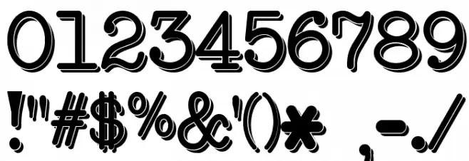 NeoBulletin Two Font OTHER CHARS
