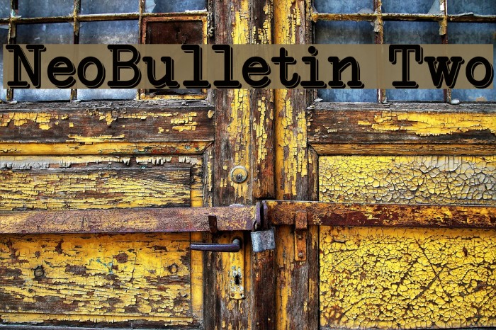 NeoBulletin Two Font examples