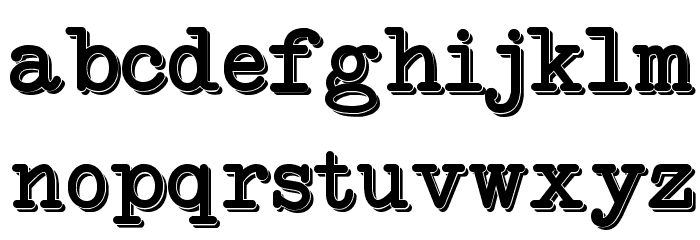 NeoBulletin Two Font LOWERCASE