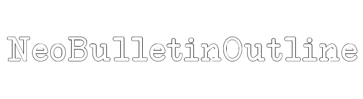 NeoBulletinOutline  Free Fonts Download