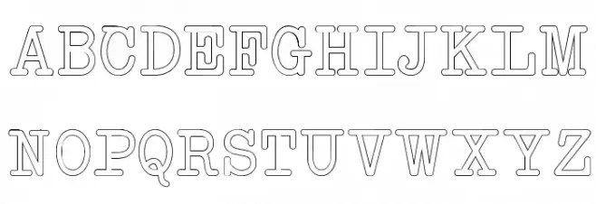 NeoBulletinOutline 字体 大写
