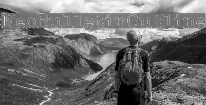 NeoBulletinOutline Font examples