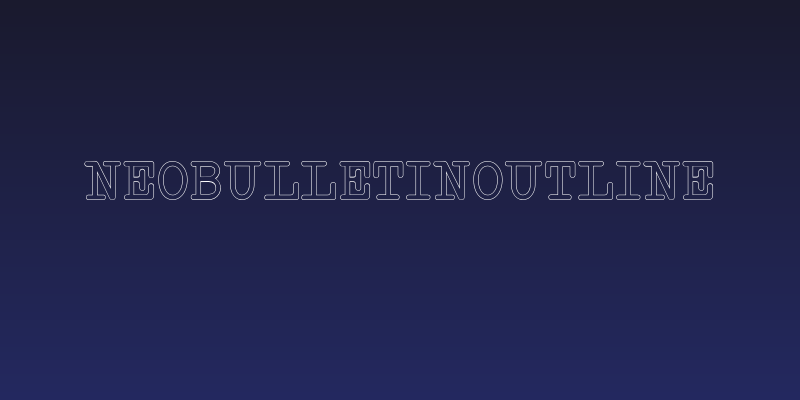 NeoBulletinOutline Social Header