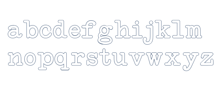 NeoBulletinOutline Lowercase