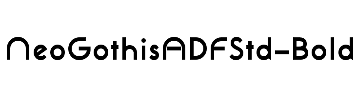 NeoGothisADFStd-Bold Font