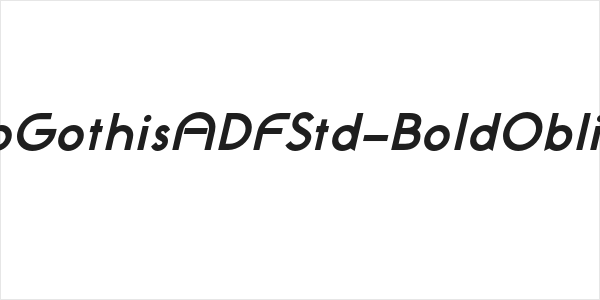 NeoGothisADFStd-BoldOblique Logo