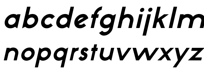NeoGothisADFStd-BoldOblique Font LOWERCASE