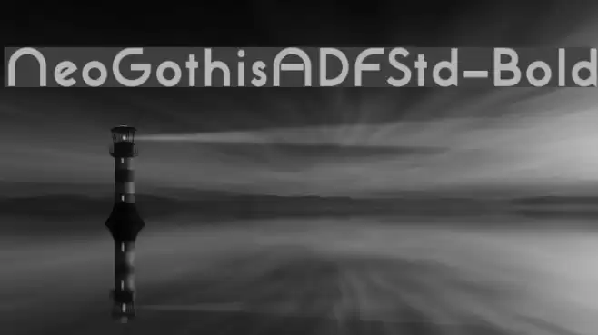 NeoGothisADFStd-Bold Font examples