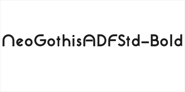 NeoGothisADFStd-Bold Logo