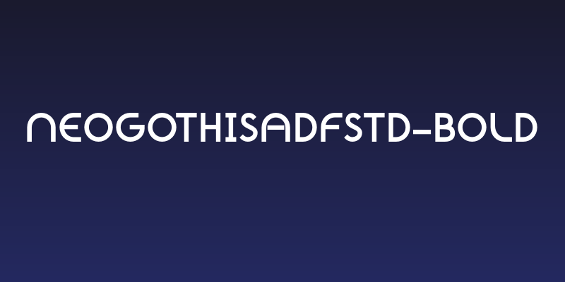 NeoGothisADFStd-Bold Social Header