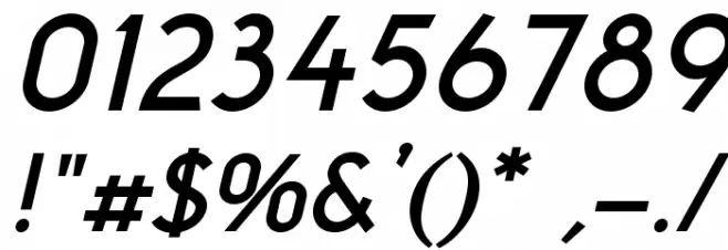 NeoGothisADFStd-DemiBdOblique Font OTHER CHARS