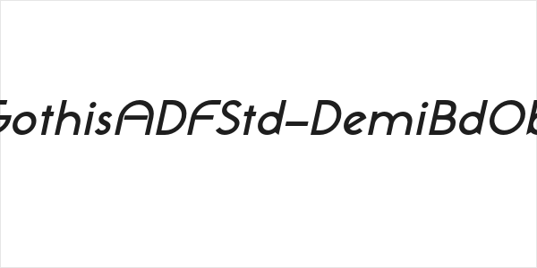 NeoGothisADFStd-DemiBdOblique Logo