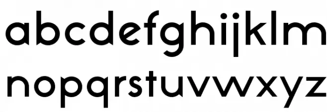 NeoGothisADFStd-DemiBold Schriftart Kleinbuchstaben