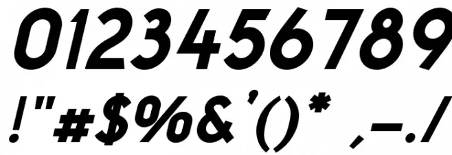 NeoGothisADFStd-ExtraBdOblique Font OTHER CHARS