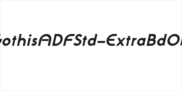 NeoGothisADFStd-ExtraBdOblique Logo