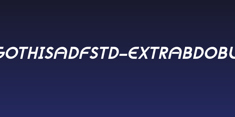 NeoGothisADFStd-ExtraBdOblique Social Header