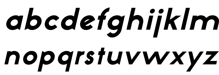 NeoGothisADFStd-ExtraBdOblique Font LOWERCASE