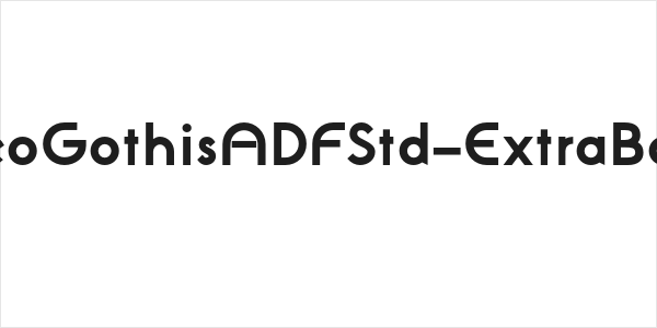 NeoGothisADFStd-ExtraBold Logo