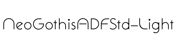 NeoGothisADFStd-Light Font