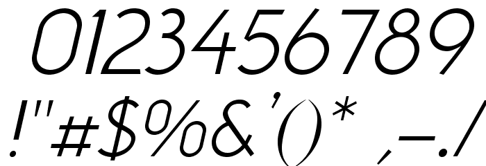 NeoGothisADFStd-LightOblique フォント その他の文字