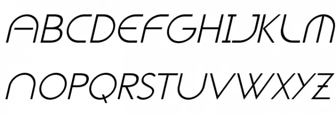 NeoGothisADFStd-LightOblique Polices MAJUSCULES