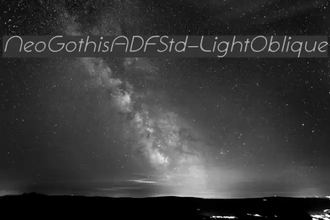 NeoGothisADFStd-LightOblique フォント examples