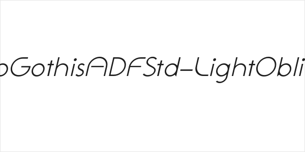 NeoGothisADFStd-LightOblique Logo