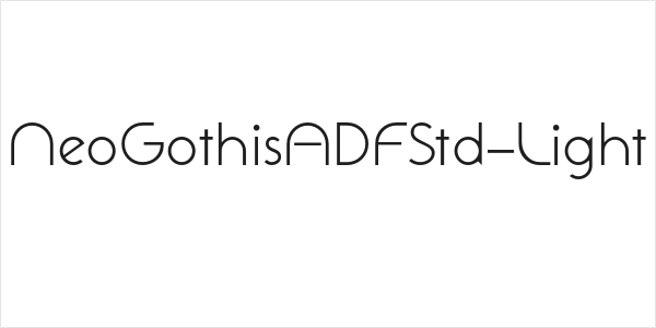 NeoGothisADFStd-Light Logo