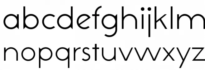 NeoGothisADFStd-Light फ़ॉन्ट लोअरकेस