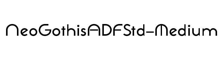 NeoGothisADFStd-Medium Font