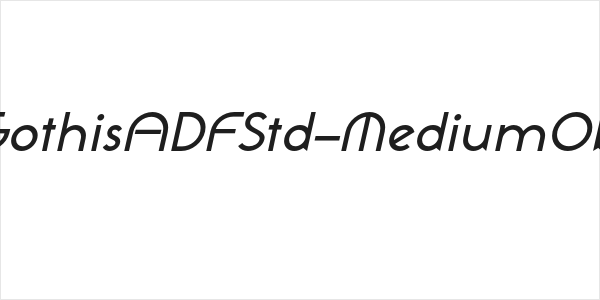 NeoGothisADFStd-MediumOblique Logo