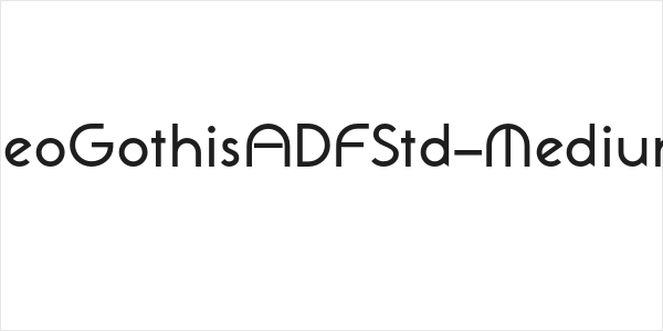 NeoGothisADFStd-Medium Logo