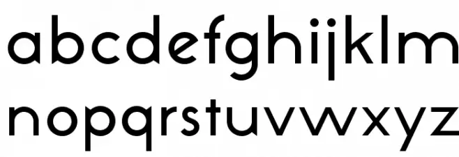 NeoGothisADFStd-Medium Schriftart Kleinbuchstaben