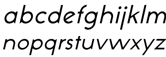 NeoGothisADFStd-Oblique Font LOWERCASE
