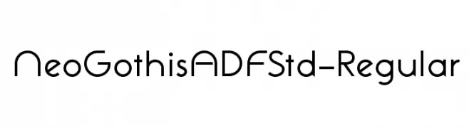 NeoGothisADFStd-Regular  Descarca Fonturi Gratis