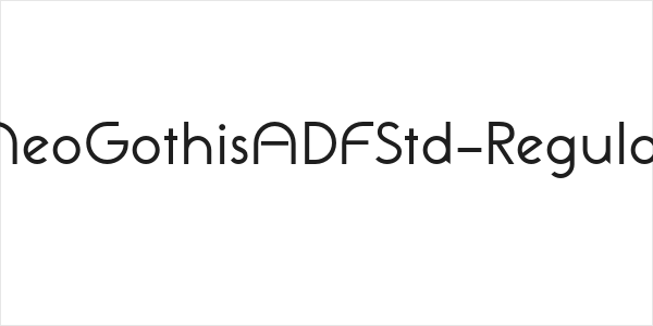 NeoGothisADFStd-Regular Logo