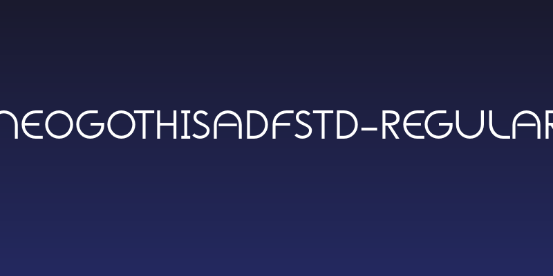NeoGothisADFStd-Regular Social Header