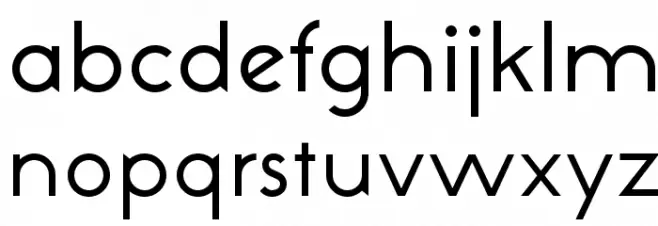 NeoGothisADFStd-Regular Schriftart Kleinbuchstaben