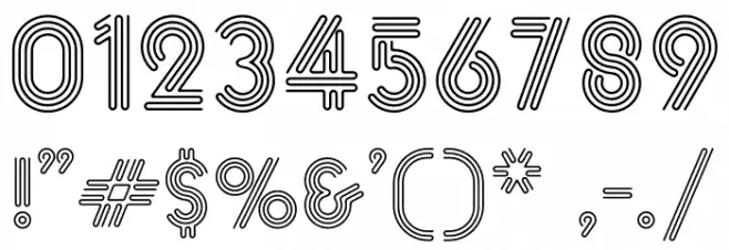 NeoNeon Light Caratteri ALTRI CARATTERI