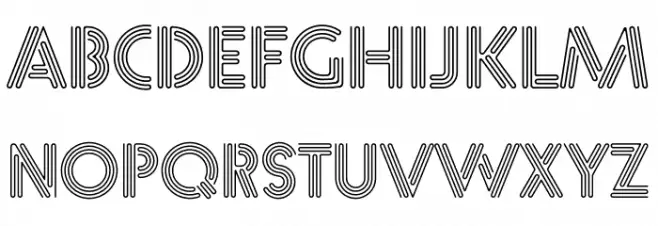 NeoNeon Light Schriftart Groß