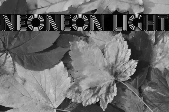 NeoNeon Light Caratteri examples