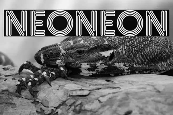 NeoNeon फ़ॉन्ट examples