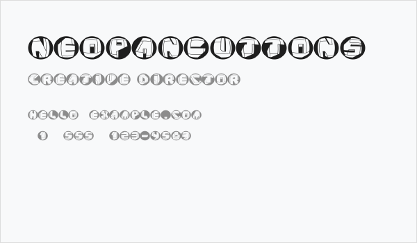 NeoPanButtons Business Card