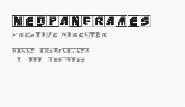 NeoPanFrames Business Card